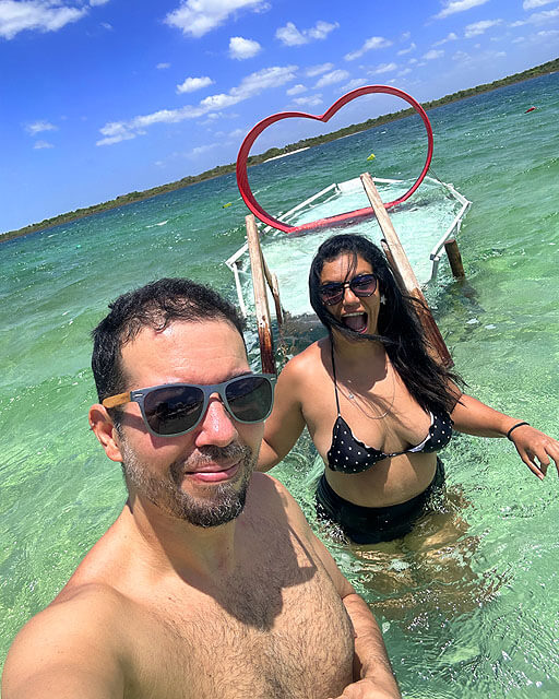 Fábio e Juliana na Lagoa do Paraíso (Jericoacoara) Fábio e Juliana na Lagoa do Paraíso (Jericoacoara)